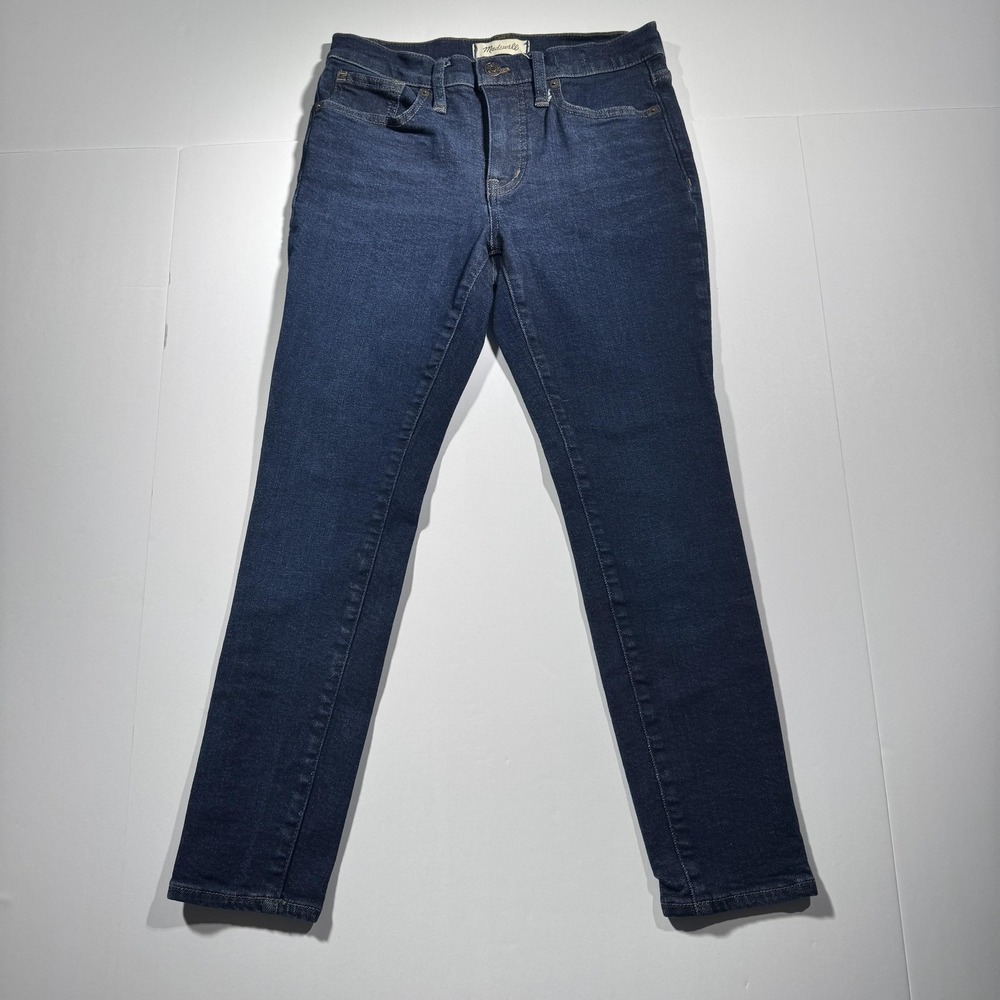 Madewell Jeans Womens 26 (25x23) Petite Blue 9 Inch Mid Rise Skinny Stretch